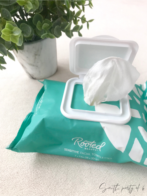 Rooted Beauty Sensitive Facial Towelettes